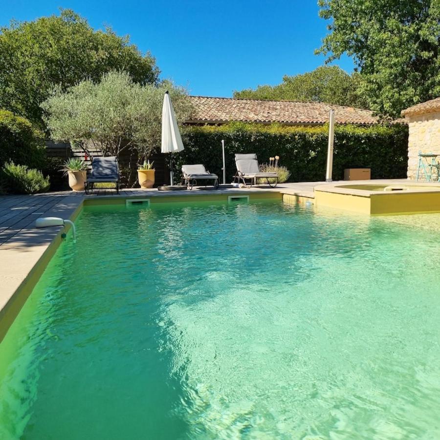 Villa Charmante A Lussan Avec Piscine Privee Et Jardin Closa Luaran gambar