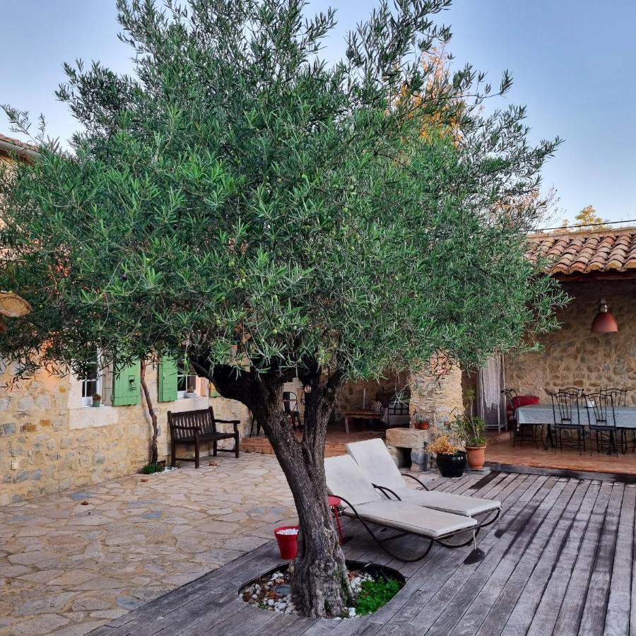 Villa Charmante A Lussan Avec Piscine Privee Et Jardin Closa Luaran gambar